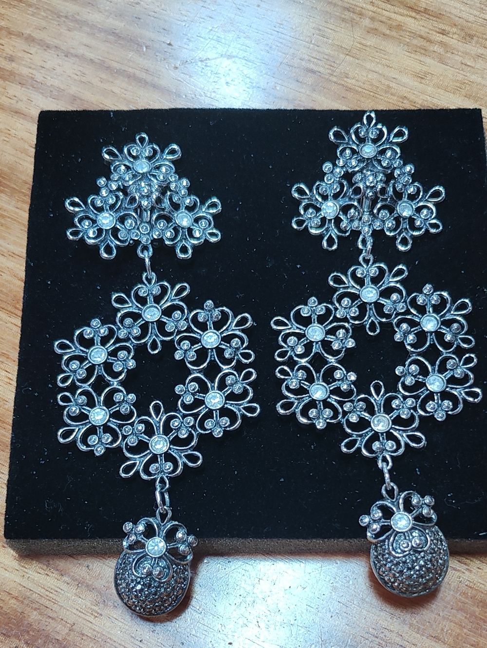 Vintage Jose Maria Barrera drop, clip Earrings - Women's Jewelry